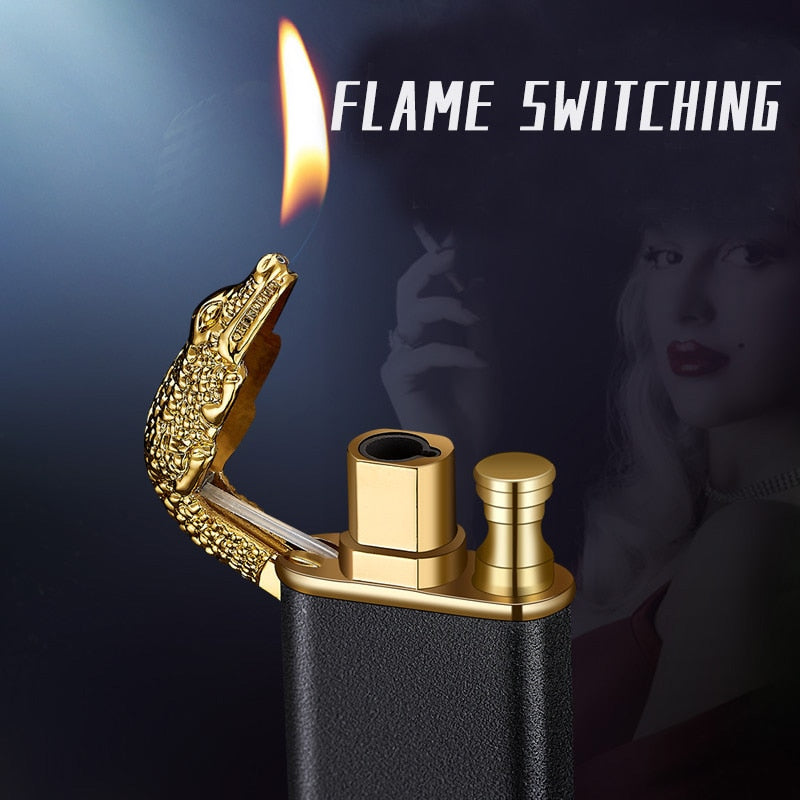 Super Mega Crocodile Dual Flame Jet Lighter