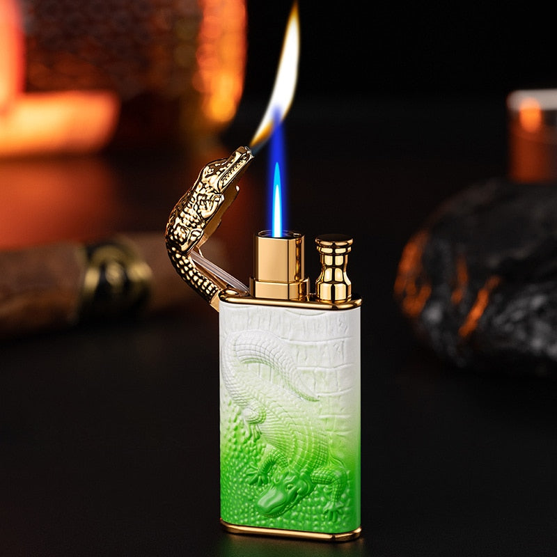 Super Mega Crocodile Dual Flame Jet Lighter