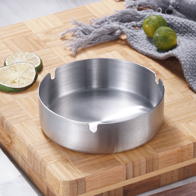 Stainless steel ashtray