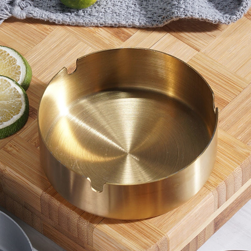 Stainless steel ashtray